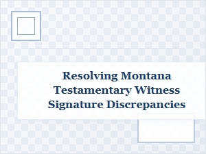 Fixing Montana Will Witness Signature Errors