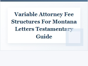 Montana Letters Testamentary Attorney Fee Costs